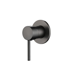 Gunmetal Grey Wall Mixer Tap on a white background