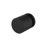 Matt black progressive wall mixer with  'C' and 'H' markings on a white background.