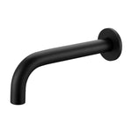 Matt Black Wall Spout on white background