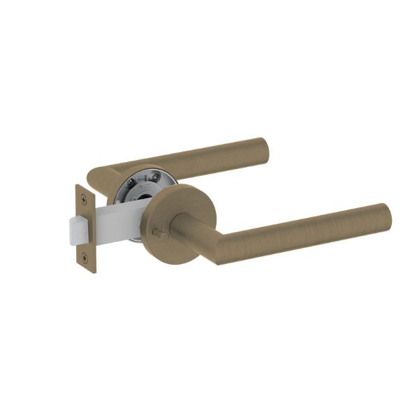 Notorious Door Handle with Lock Antique Brass